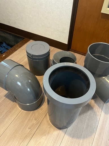 【新品】下水管150用の部材5つセット