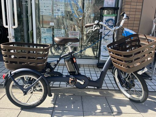 ラクットワゴン　電動アシスト三輪車　ブリヂストン　サファイヤブルー　電動三輪車　電動自転車　大人用三輪車 ラクットワゴン 電動アシスト三輪車 ブリヂストン サファイヤブルー