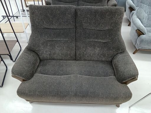 ★ジモティ割あり★  ソファー　プリンス　2人用 ブラウン W125.5×D73×H96 クリーニング済み TC4945