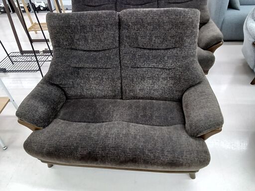 ★ジモティ割あり★  ソファー　プリンス　2人用 ブラウン W125.5×D73×H96 クリーニング済み TC4946