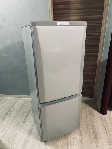 配送可能 三菱 146L 2ドア ノンフロン冷蔵庫 MR-P15Z-S シルバー