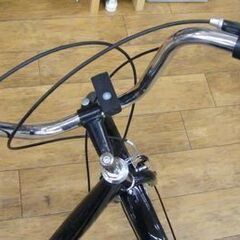 三輪自転車 7段切替 カゴ 簡易LEDライト付き 3輪自転車 サドルに背もたれ有 ブラック 黒 メーカー無記載 札幌市 厚別区