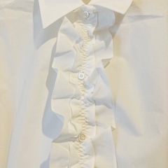 新品　ドゥクラッセ　ジェイドット　サムワンプレシャス　ブラウス　フリル　ホワイト