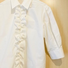 新品　ドゥクラッセ　ジェイドット　サムワンプレシャス　ブラウス　フリル　ホワイト