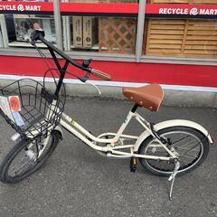 ★786　BRIDGESTONE　ミニベロ(アイボリー)　リサイクルマート鹿児島宇宿店