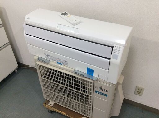 (10/4受渡済)YJT9547『安心30日間保証付』【FUJITSU/富士通 6畳用エアコン】2020年製 ノクリア AS-R22K-W 家電 冷暖房 エアコン 壁掛型 ルーバー破損