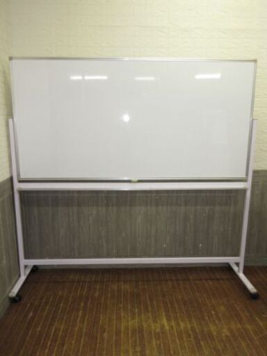 stp-2831　ホワイトボード　片面　キャスター付き　幅約189　脚付き　ペントレイ付き　粉受け付き　受け皿付き　移動可能　事務所　オフィス　大型　事務用品