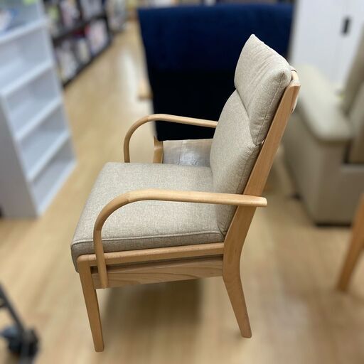 【レガストック川崎本店】ニトリ Nコレクション C-27肘付き ダイニングチェア ナチュナル