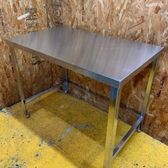 a(6662) ステンレス作業台 三方枠仕様 厨房 調理台 飲食店 作業台 直接お引き取り歓迎 大阪 W1000D600H800