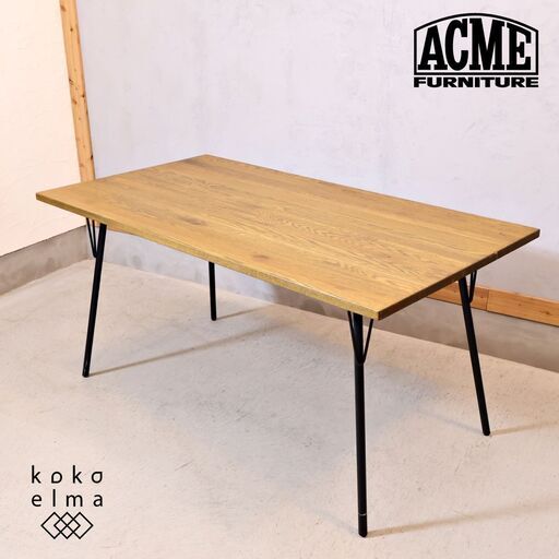 ACME Furniture(アクメファニチャー) GRANDVIEW(グランビュー) ダイニングテーブルです。天然木とアイアンの組み合わせがインダストリアルな印象に。ブルックリンスタイルなどにも♪