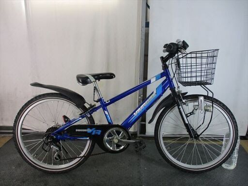 Ｄ775　★9800円★整備済み 中古子供自転車 【22インチ　青 】