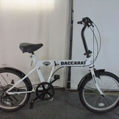 D737 ☆11800円☆ 折りたたみ中古自転車【20インチ 白 nice play】