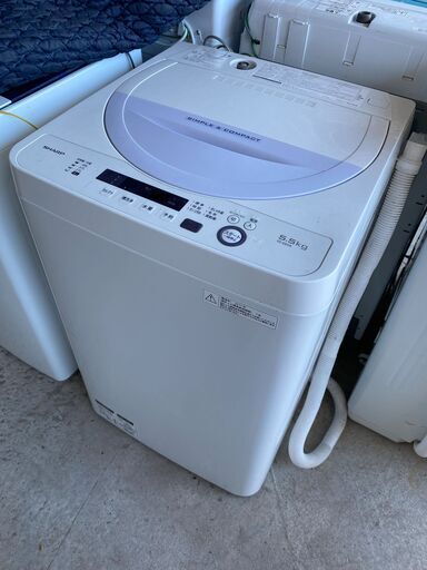 シャープ 洗濯機 5.5kg ES-GE5A-V