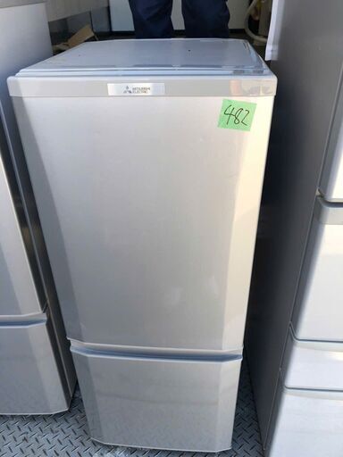 配送設置無料✨482　三菱電機 MITSUBISHI ELECTRIC 冷蔵庫 146L ピュアシルバー MR-P15A-S