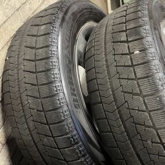 202491514【札幌】215/60R17スタッドレス　冬タイヤ　日産純正17アルミ　エルグランド