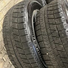 202491514【札幌】215/60R17スタッドレス　冬タイヤ　日産純正17アルミ　エルグランド