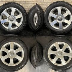 202491514【札幌】215/60R17スタッドレス　冬タイヤ　日産純正17アルミ　エルグランド