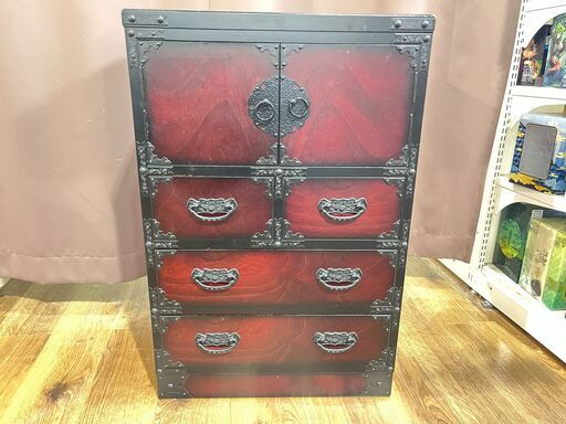 家具 生活家具 三丸家具工芸　時代タンス　ブラウン