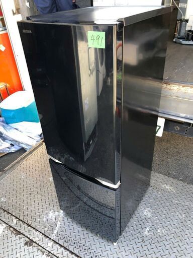 北九州市内配送設置無料✨491 GR-M15BS-K 冷蔵庫 BSシリーズ ピュアブラック [153L /2ドア