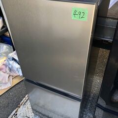 北九州市内配送設置無料✨492🌈　2023年製冷蔵庫 シルバー AQR-14N-S [幅49.5cm /135L /2ドア 