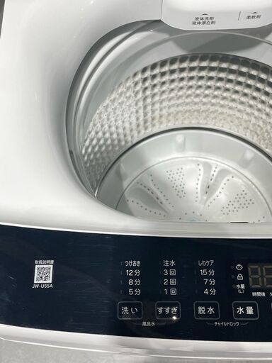 商談中★Haier ハイアール★全自動洗濯機 JW-U55A 2022年 5.5kg ホワイト シンプル 一人暮らし 5kg以上★