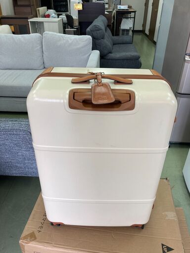 【リサイクルショップ　ピカソ　小松原】BRIC'S(ブリックス)スーツケース BELLAGIO クリーム 96L 76cm 5.3kg★6299★