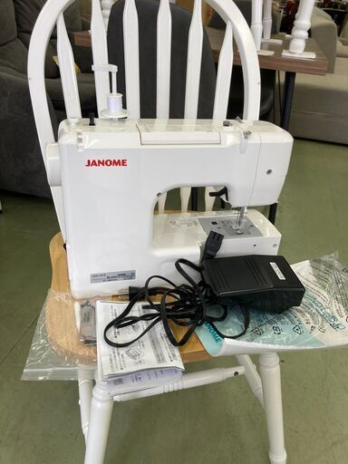 【リサイクルショップ　ピカソ　小松原】 ジャノメ JANOME 電動ミシン 両手が使えるフットコントローラータイプ JN508DX★3822★