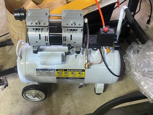 高儀 EARTH MAN エアーコンプレッサー オイルレス 静音タイプ 25L ACP-25SLA