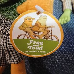 未使用　新品　袋入りやタグ付き　カエルのぬいぐるみ　人形？　４個　　　Frog and Toad Crocodile Creek-  BOOK friends       La Villa de pickles     