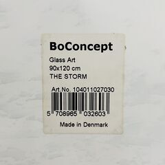 【9月末まで限定】 ボーコンセプト アート ストーム ガラスアート BoConcept The storm glass art