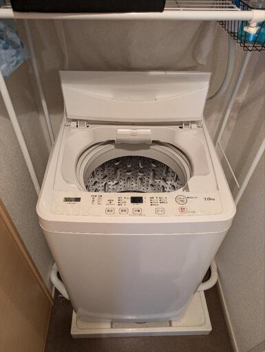 2022年製 7.0kg YAMADA 洗濯機　無料でラックも！