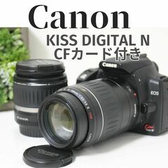 Canon kiss Digital N ダブルレンズ SDカード付き 初心者キット Canon kiss Digital N ダブルレンズ SDカード付き 初心者キット