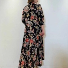 SNIDEL フィッシュテールシャツプリントワンピース