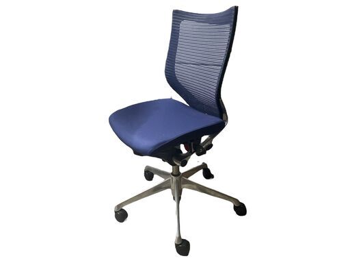 【オカムラ】【中古品】バロンチェア CP35BR FDF4/ハイバック OKAMURA Baron ダークブルー 椅子 本体 デスクチェア パソコン メッシュ 高級
