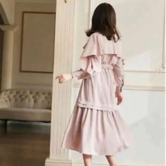Herlipto Belted Ruffle Twill Shirt Dress