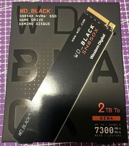 新品未開封品【ＳＮ－８５０Ｘ】WD BLACK M.2 SSD 内蔵 2TB NVMe PCIe Gen4 x4