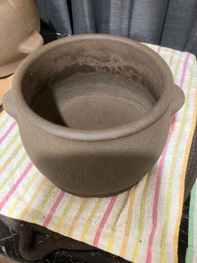 ファンジン黄土壺コンロセット【残り１個】　最終【１０月初旬に店舗移転予定のため、お早目に）