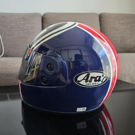 バイク　フルフェイスヘルメット　忠ヘル　アライ　ARAI