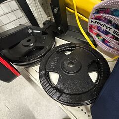 【ジ297】ベンチプレスセット 10kg×2 15kg×2(ma)