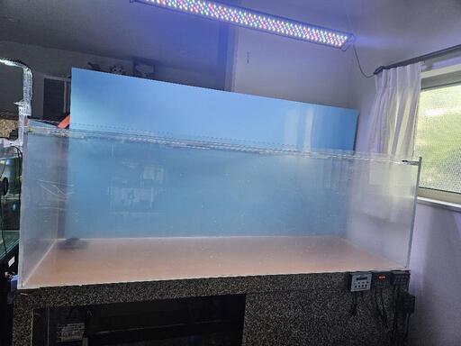 アクリルオーバーフロー水槽  1800 ×600×600 台付 引き取り限定