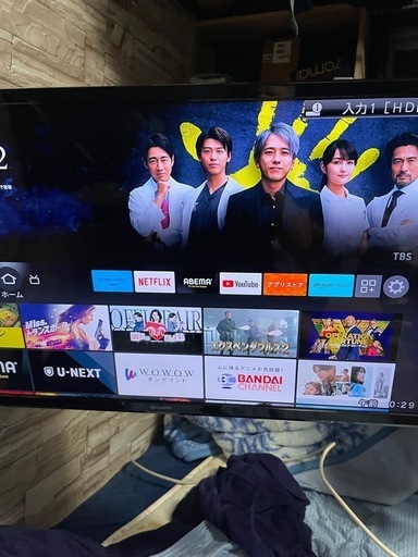 値下げしました｡シャープAQUOS32型Wi-Fi設備があれば映画スポーツ他見放題\n