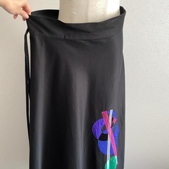 YOHJI YAMAMOTO +NOIR ドローコード 刺繍 ロングスカート