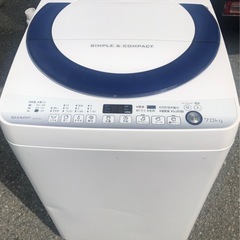  NO 251 🌈福岡市内配送設置無料✨🌈 ES-G7E2-KB(ブルー) 全自動洗濯機 洗濯7kg