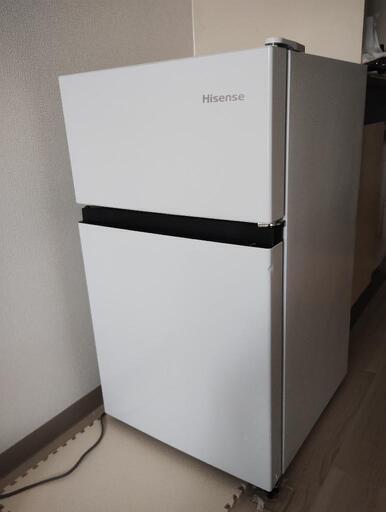 ハイセンス 冷蔵庫87L （使用一ヶ月　引取り限定）