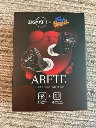 【美品】ZiiGaat×Fresh Review Arete　有線イヤホン
