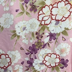 綺麗振袖 着物 ピンク 成人式 女の子 演劇 和装 中古品