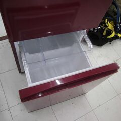 冷蔵庫 184L 2018年製 AQUA AQR-18G(R)  ルージュ 2ドア 右開き 100Lクラス キッチン家電 単身 一人暮らし アクア 苫小牧西店