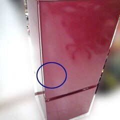 冷蔵庫 184L 2018年製 AQUA AQR-18G(R)  ルージュ 2ドア 右開き 100Lクラス キッチン家電 単身 一人暮らし アクア 苫小牧西店