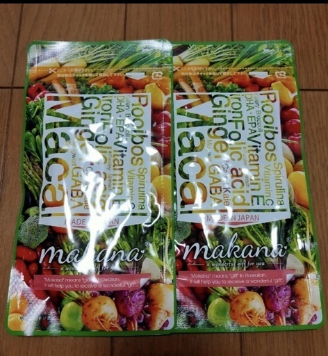 マカナ macana 60日分　(30日分 × ２袋) 妊活サプリ 葉酸. 新品未開封　期限 2024.12.15