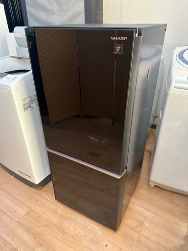 【引取】SHARP / シャープ プラズマクラスター冷蔵庫 SJ-GD14E-B  137L ★2019年製★右開き/左開き付け替えタイプ　動作確認済